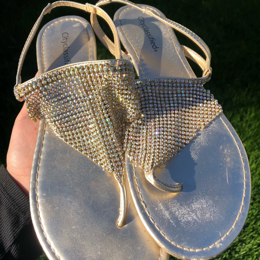 Rhinestone sandals